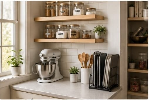 Small Kitchen Baking Station Ideas