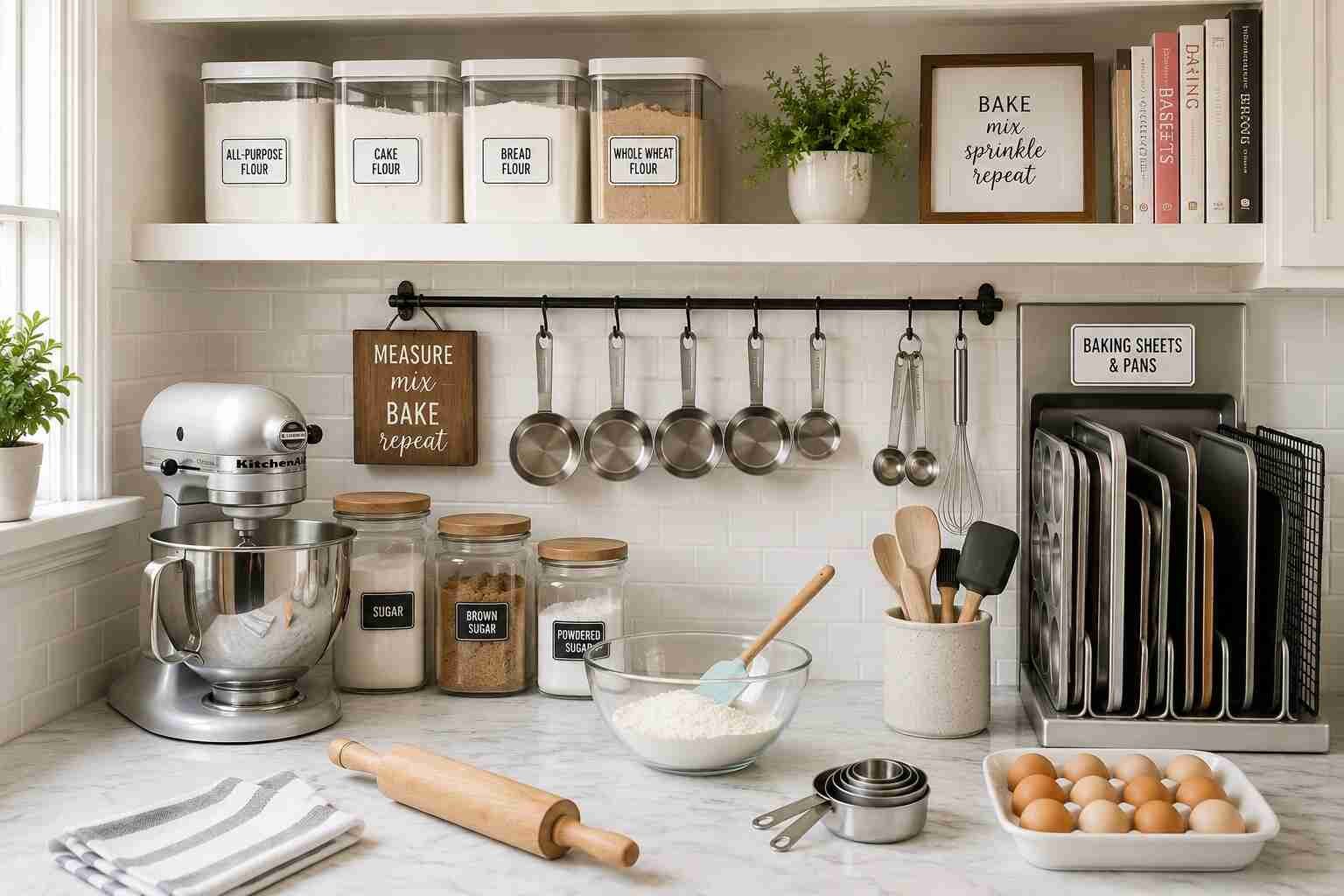 Baking station setup