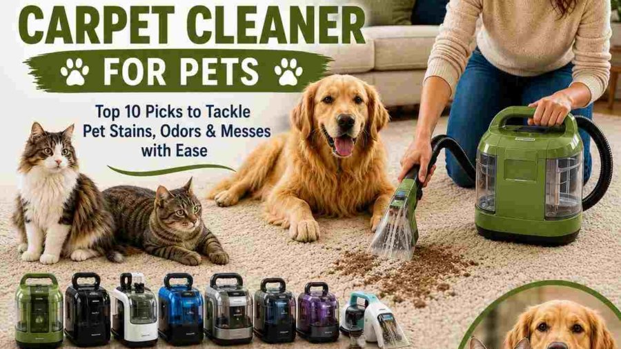 Best Portable Carpet Cleaner for Pets