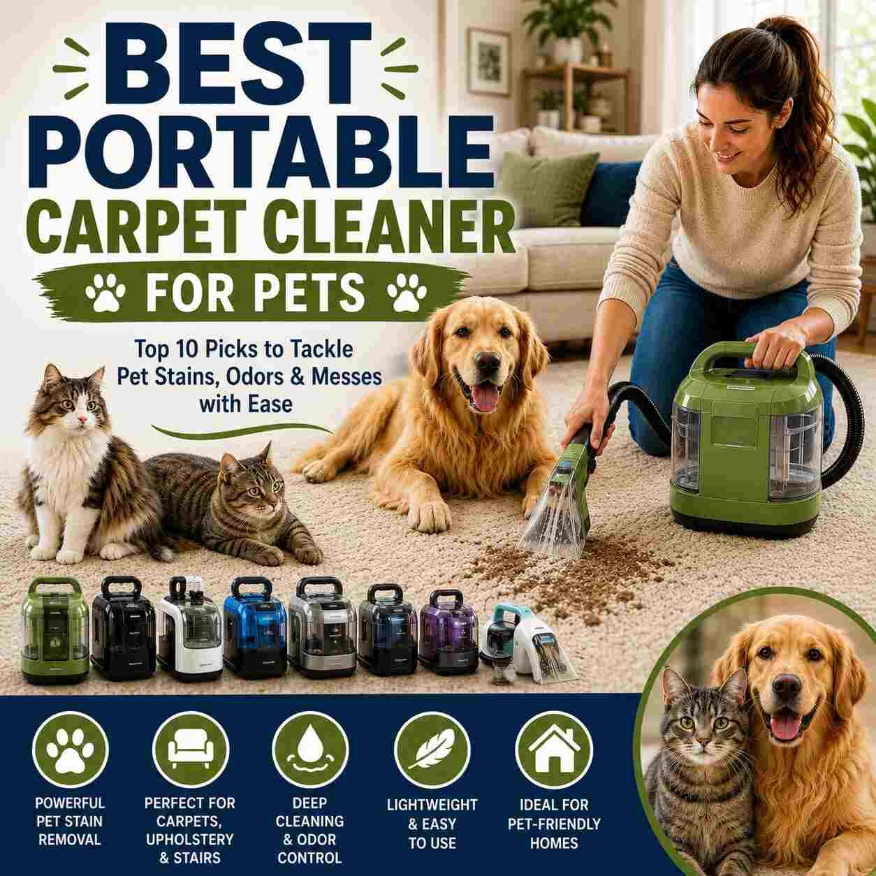Best Portable Carpet Cleaner for Pets
