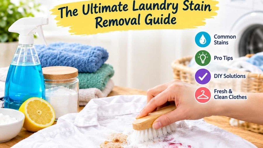 How to remove stains from clothes — person treating a shirt.