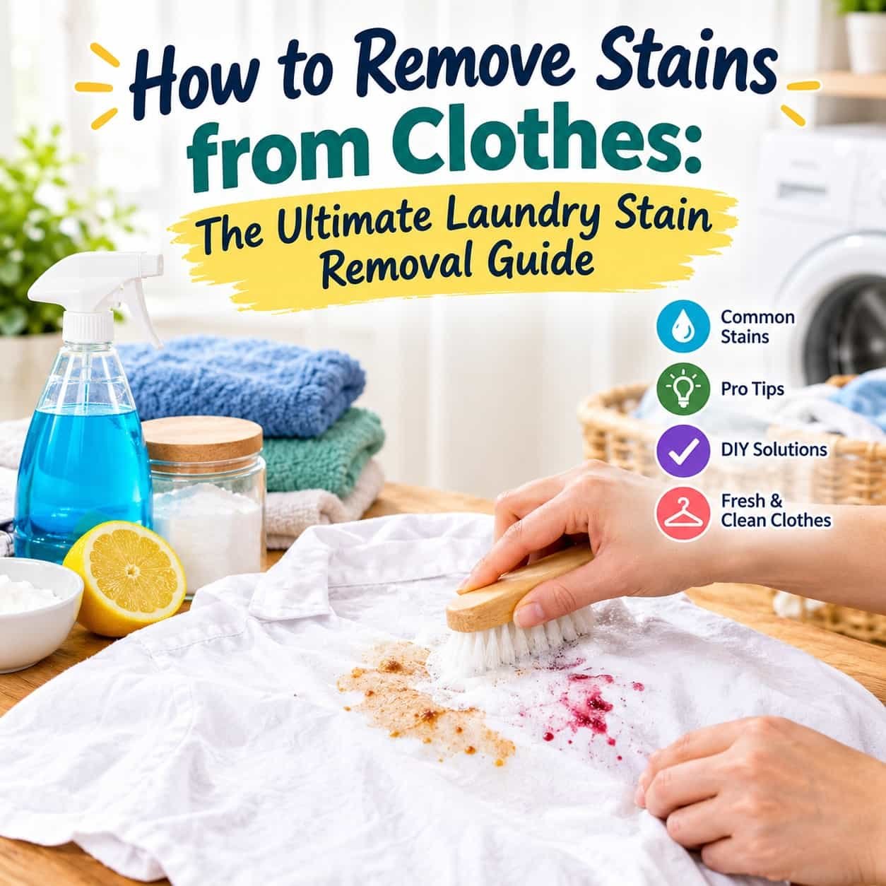 How to Remove Stains from Clothes: The Ultimate Laundry Stain Removal Guide (2026)