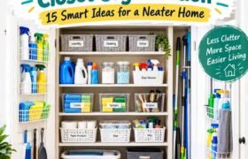Laundry and Cleaning Closet Organization: 15 Smart Ideas for a Neater Home
