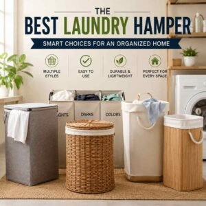 best laundry hamper in an organized modern laundry room