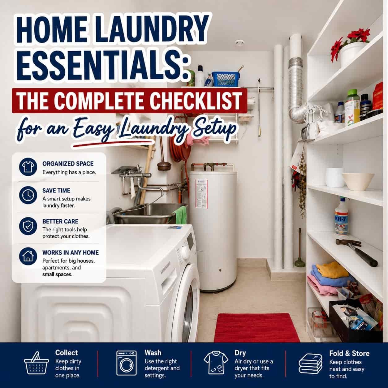 Home Laundry Essentials: The Complete Checklist for an Easy Laundry Setup