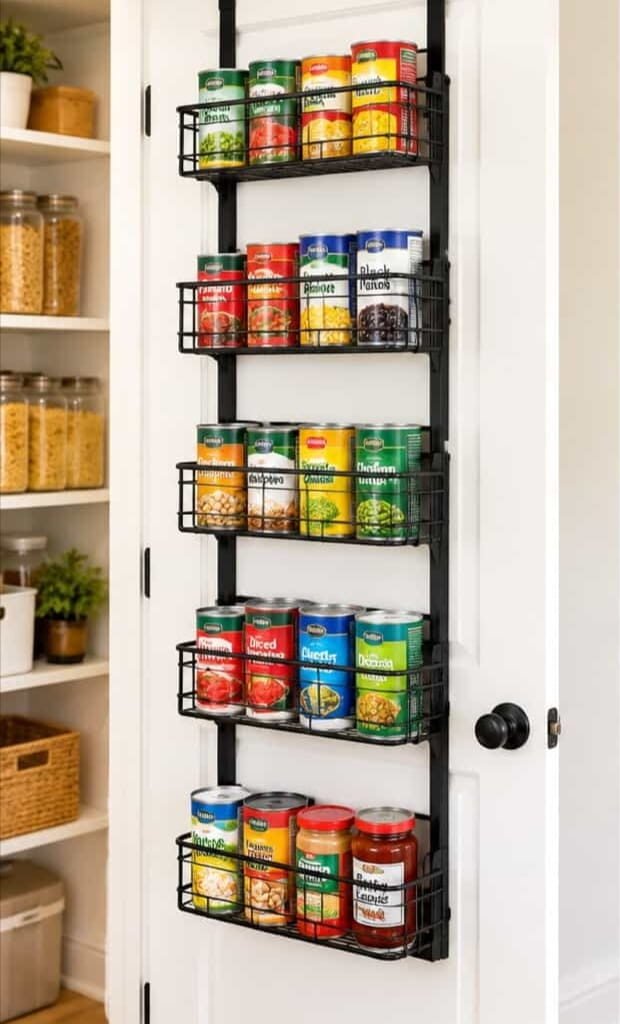 apartment kitchen storage solutions over the door pantry organizer.