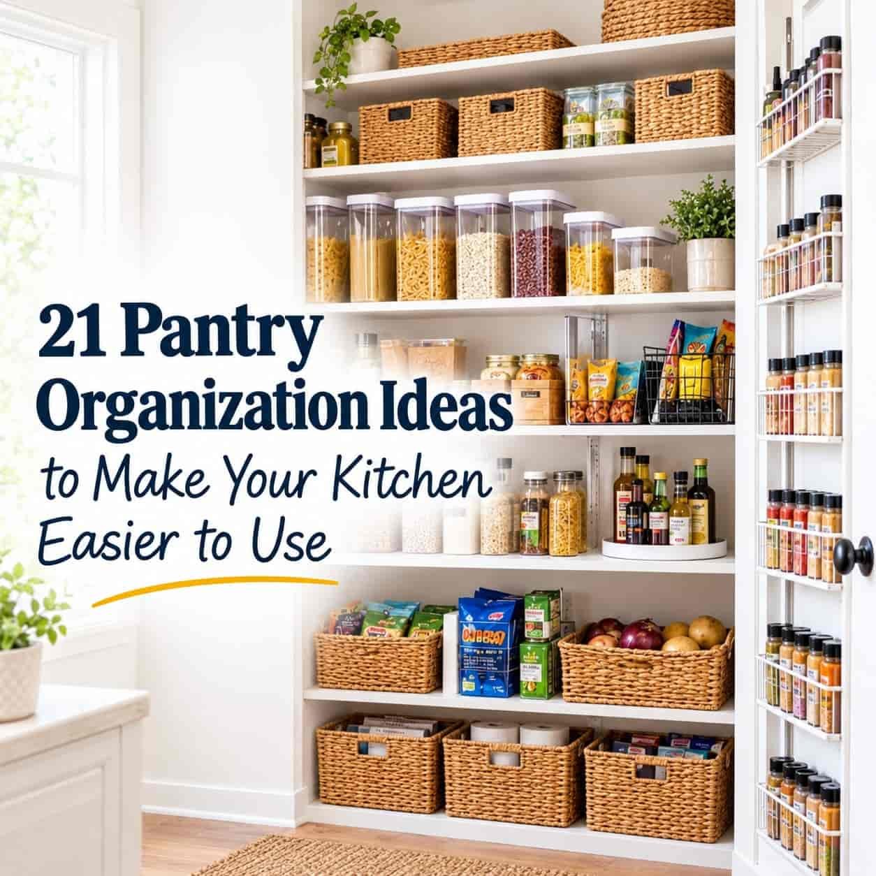 21 Pantry Organization Ideas to Make Your Kitchen Easier to Use