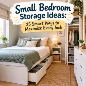 Small bedroom storage ideas for maximizing space