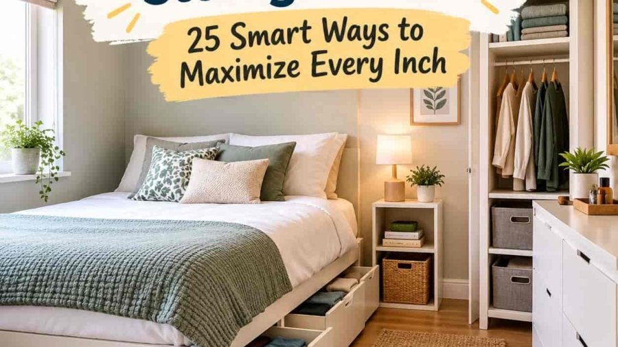 Small bedroom storage ideas for maximizing space