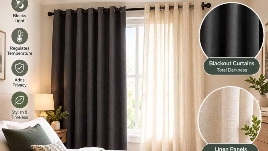 best curtains for bedrooms blackout and linen panels