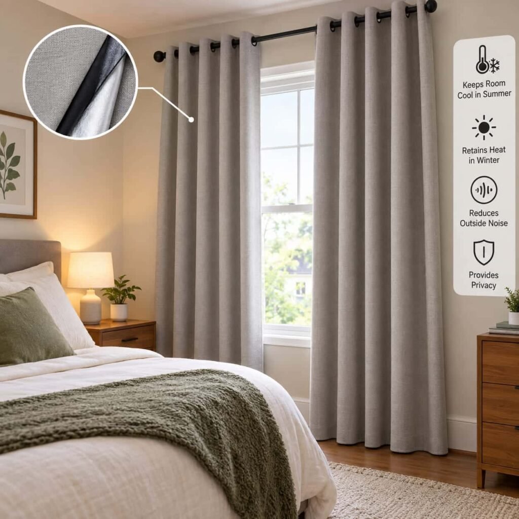 blackout curtains for bedroom thermal insulated panels.