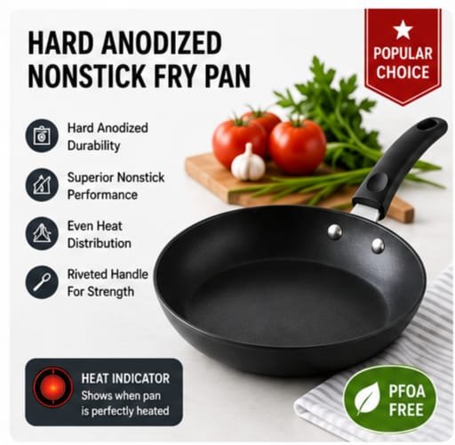hard anodized nonstick fry pan