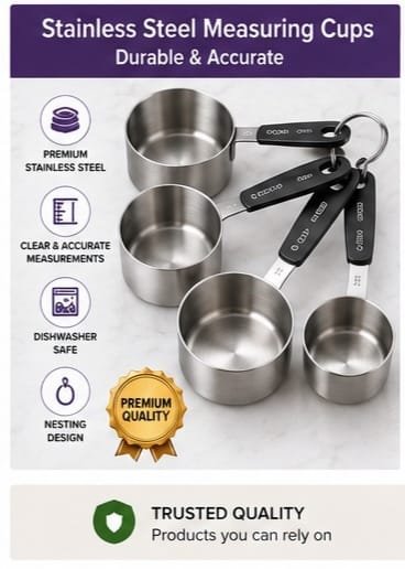 Stainless Steel Measuring Cups