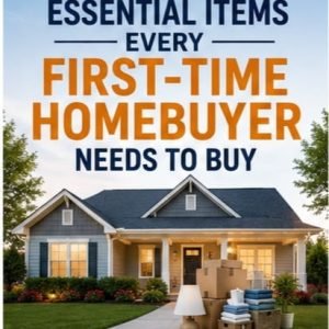 Essential items every first-time homebuyer needs to buy for setting up a new home.